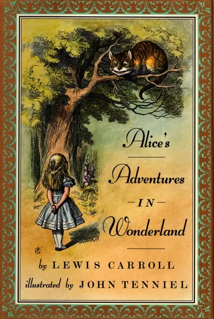 Lewis Carroll Alice in Wonderland Book Cover Locket Necklace ...