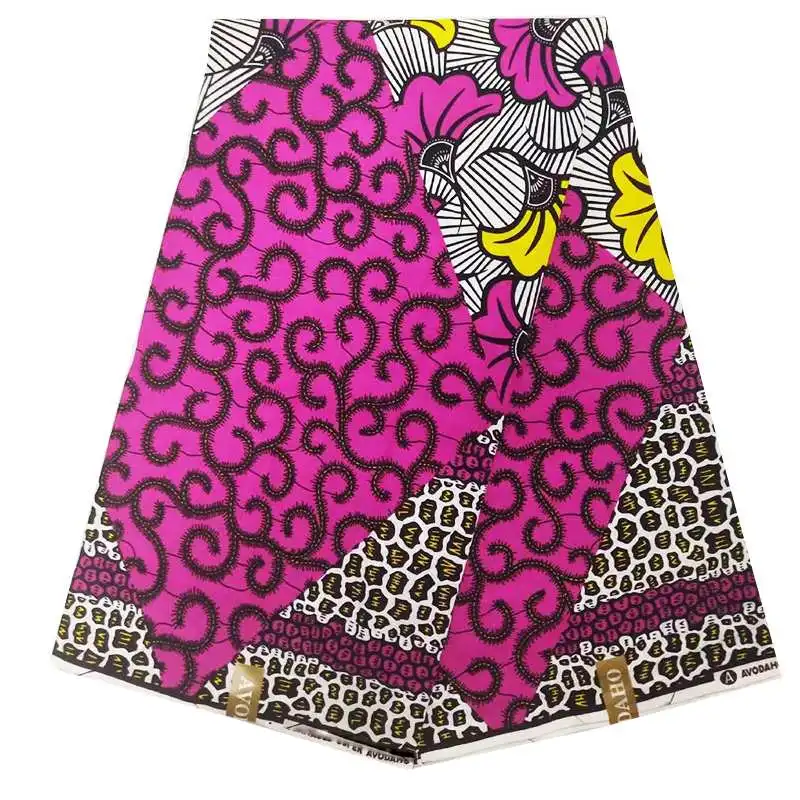 

African Ankara Fabric High Quality Wax Print Fabric Printing 100% Cotton African Real Dutch Wax For Dress