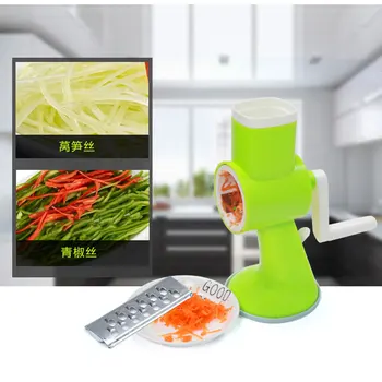 

1pcs Manual Vegetable Cutter Slicer Kitchen Accessories Multifunctional Round Mandoline Slicer Potato Cheese Kitchen Gadgets