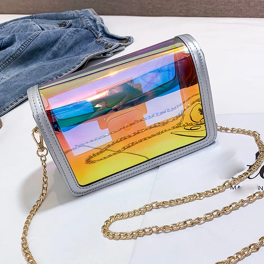 Сумка мессенджер sac основной femme женская сумка модный прозрачный Желейный шарф