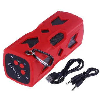 

40PCS/LOT Outdoor waterproof speaker V4.0 bluetooth speaker 3600 mAh mobile power for iphone 6 7 8 plus x for huawei xiaomi OPPO