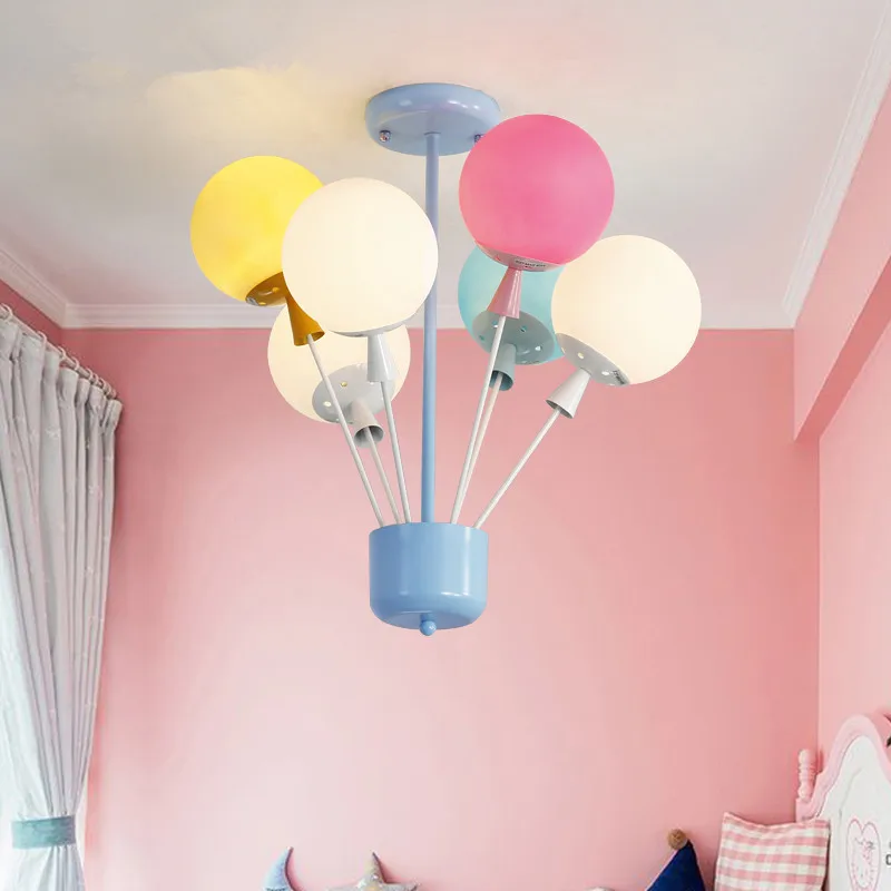 

Modern Fashion Loft Colorful Balloons Pendant Light Roamntic Girls Bedroom Light Lovely Dinner Bar Decor Hanging Light Fixtures