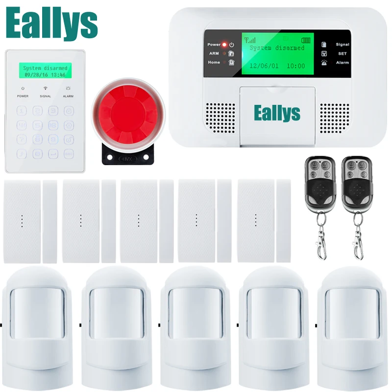 Home alarm system multiple voice wireless pstn gsm alarm system