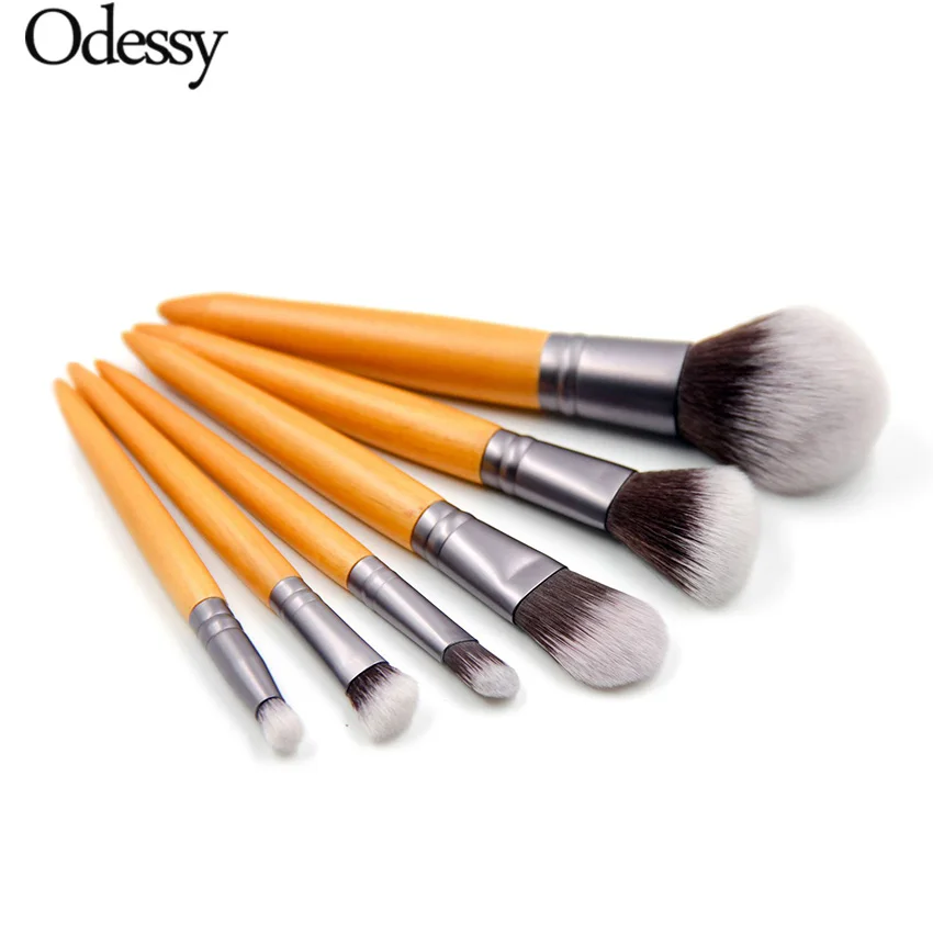 

ODESSY 6PCS/SET Professional Makeup Brushes Set Make up Brush Tool kit Buffer Paint Blush Eye Nose Shadow Make up brush Beauty