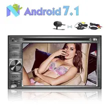 6.2” 2 Din Android 7.1 Car Stereo Radio GPS Navigation DVD Player Support 4G WIFI Bluetooth Mirror Link+Wireless Backup Camera