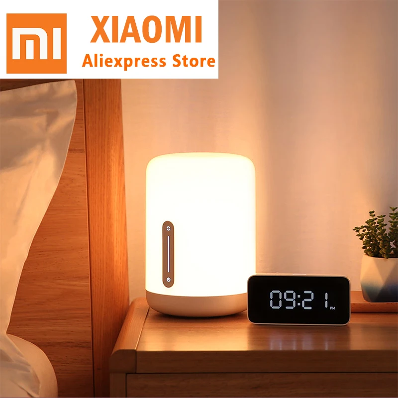 

Xiaomi Mijia Bedside Lamp 2 Smart Table LED Night Bluetooth WiFi Touch Panel Control mihome APP Led light For Apple HomeKit Siri