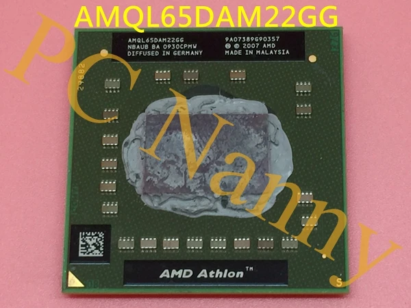 

Original For AMD Athlon 64 X2 QL65 AMQL65DAM22GG 2.1GHz Socket S1 S1g2 Laptop CPU Processor