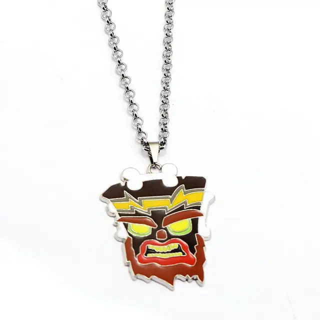New Crash Bandicoot Game Trilogy Necklace Wolf Metal Chain Pendants For