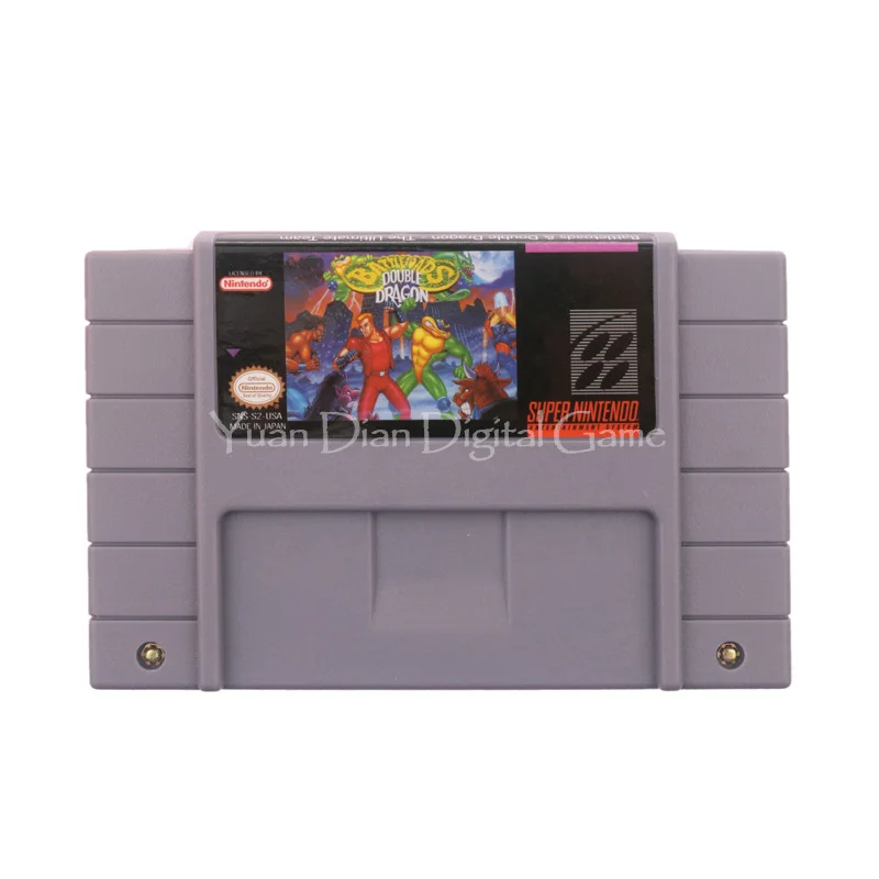 Nintendo SFC/SNES Video Game Cartridge Console Card Battletoads&Double