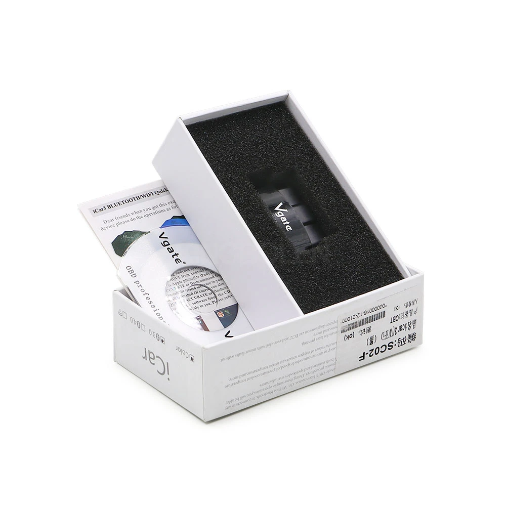 Vgate iCar3 Wifi Elm327 V1.5 OBD/OBDII считыватель кодов iCar 3 сканер для iOS/Android/ПК Диагностический