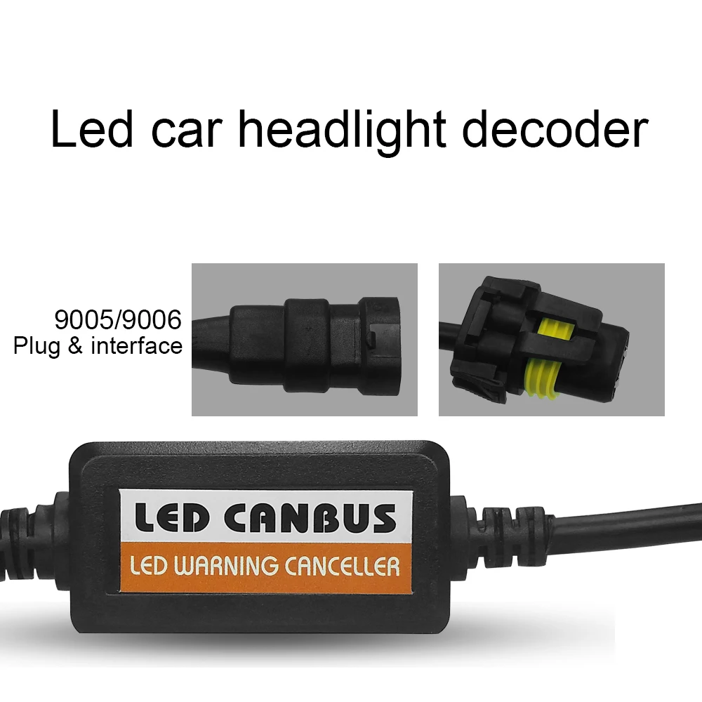 Roadsun H1 H3 H4 H7 9005 9006 H11 Светодиодный автомобильный фонарь Canbus проводка Canceler конденсатор анти-мерцания ошибка EMC резистор декодер