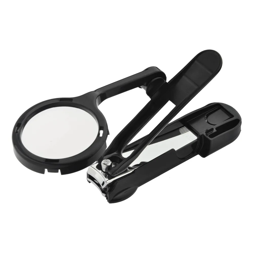 

Magnifier Finger nail Clipper Toenail Toe Finger Nail Cutter Scissor Maginify Trimmer Manicure Pedicure Tool