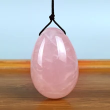 Oeufs de Jade forés oeuf de Yoni de Quartz Rose naturel pour l'exercice de Kegel sphère de cristal