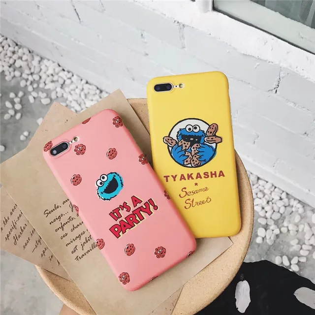 Cartoon Cookie Friends Painting Phone Case For iPhone 6 6S 7 8 Plus X Cute Couples Soft IMD Phone back Cover Cases Coque