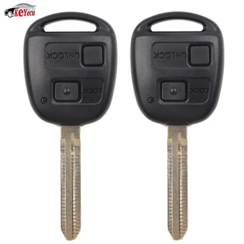

KEYECU 2 Pcs/lot New Replacement Remote Car Key Fob 304MHz 4D68 Chip for Toyota Prado 120 2002-04 P/N:60120