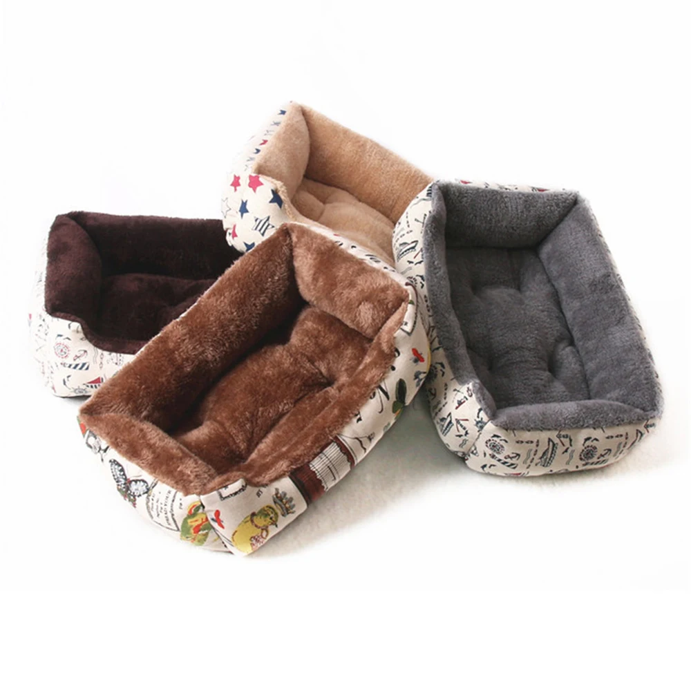 FUNBAKY 4 Colors Sailboat Star Arctic velvet Warm Washable Pet Dog Bed for Large Dogs Labradors Bed & Mats cama para cachorro
