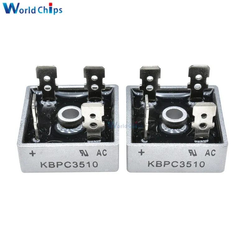 5 шт. диодный мост KBPC3510 35A 1000 В выпрямитель однофазный Новое
