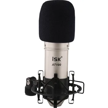 

Original ISK AT100 Condenser Recording Cardioid Microphone Studio Performance Mic for computer with shock mount and cable