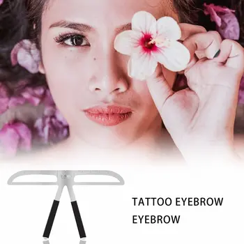 

Eyebrow Ruler Three-Point Positioning Permanent Makeup Symmetrical Tool Grooming Stencil Shaper Balance Ruler Mc-01