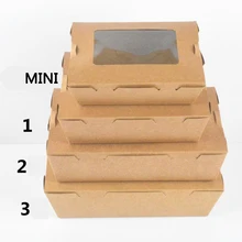 Для упаковки коробок из крафт-бумаги с открывающимися окнами из ПВХ/мешочком для собачек, упаковкой для пищевых обедов и пасты. 100 шт./лот