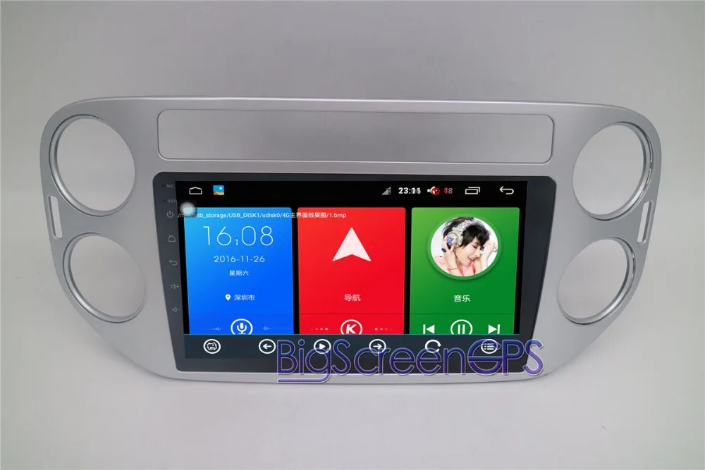 Top 10.2 Inch Android Quad Core GPS Navigation For Volkswagen VW Tiguan 2010 2011-2016 Stereo Multimedia Free Map Bluetooth 2