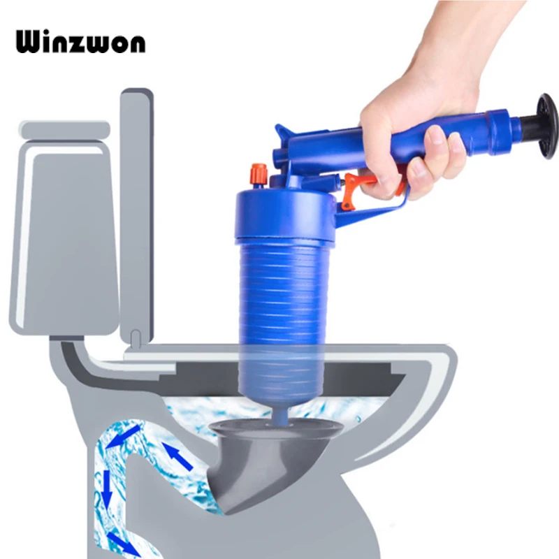 

High Pressure Air Drain Pipe Dredger Plunger Drain Cleaner Bathtub Toilet Cleaner Bathroom Accessories Household Cleaning Tools