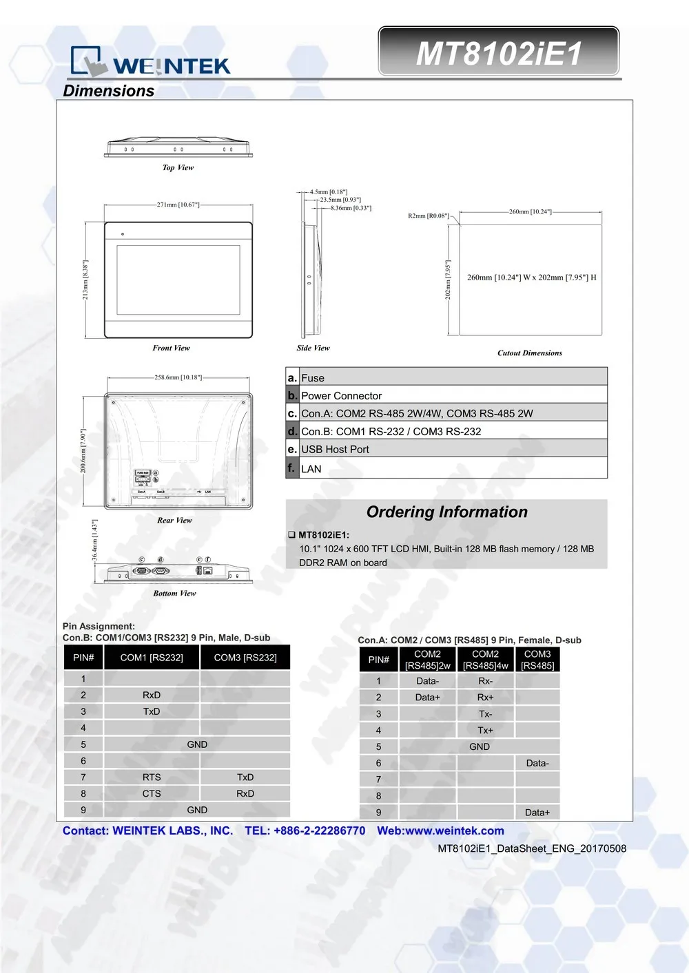 10," HMI MT8102IE 10,1 дюймов Сенсорная панель Ethernet Замена MT8101iE MT8100ie Weintek Weinview в коробке