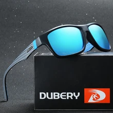 DUBERY Винтажные Солнцезащитные очки поляризованные мужские солнцезащитные очки для мужчин UV400 оттенков Spuare черные летние Oculos мужские 8 цветов модель