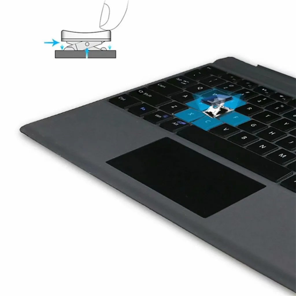 Для microsoft Surface Pro 3 4 6 Магнитный 7-Цвет Bluetooth клавиатура с подсветкой портативных ПК игровая клавиатура Teclado# es