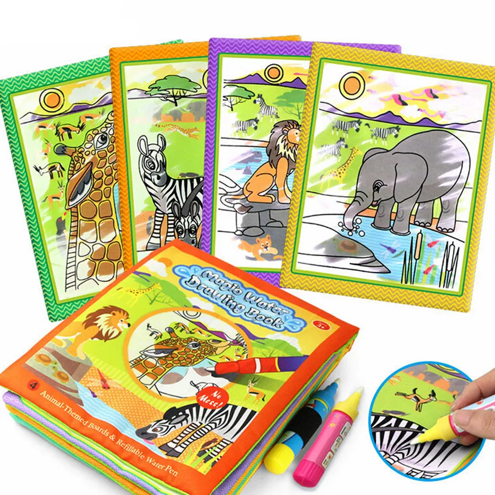 

CHAMSGEND 2018 HOT NEW Baby Kids Story Cloth Book Magic Doodling Water Drawing Mats Aug2