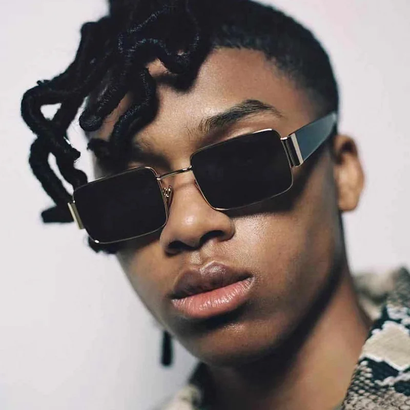 

Unisex Fashion 2019 New Men's Square Sunglasses Women Black Red Shades Vintage Brand Designer Trend Sun Glasses For Female Male