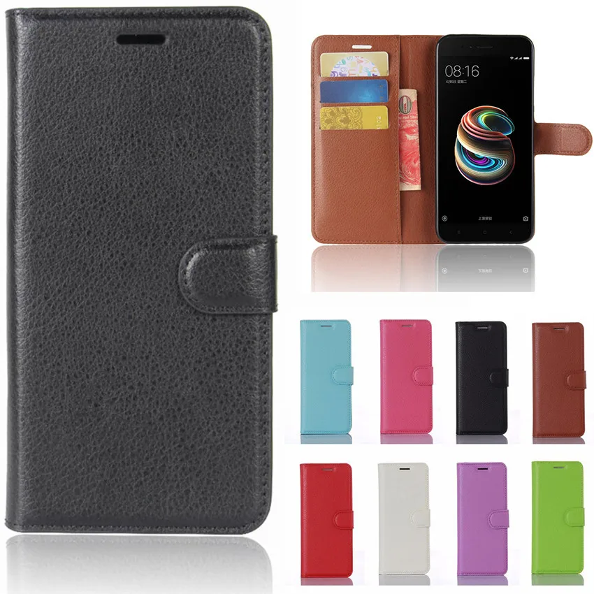 Phone Case For Xiaomi 5X Wallet Flip Back Cover Mi Mi5X Fundas Leather Pouch Fitted | Мобильные телефоны и аксессуары