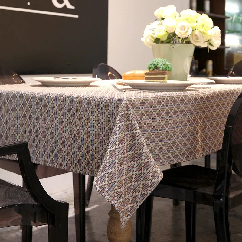 American pastoral checked tablecloth square rectangle ...