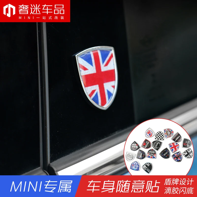 Металлический значок эмблема для автомобиля наклейки декоративные Mini Cooper JCW One