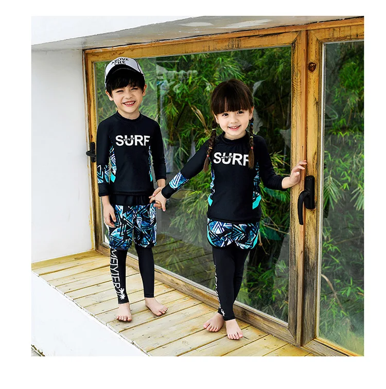 Ребенок Плавание костюмы костюм для серфинга детская одежда больших размеров бикини Рашгард детская одежда с длинными рукавами Плавание костюм для маленьких мальчиков Biquini Плавание ming