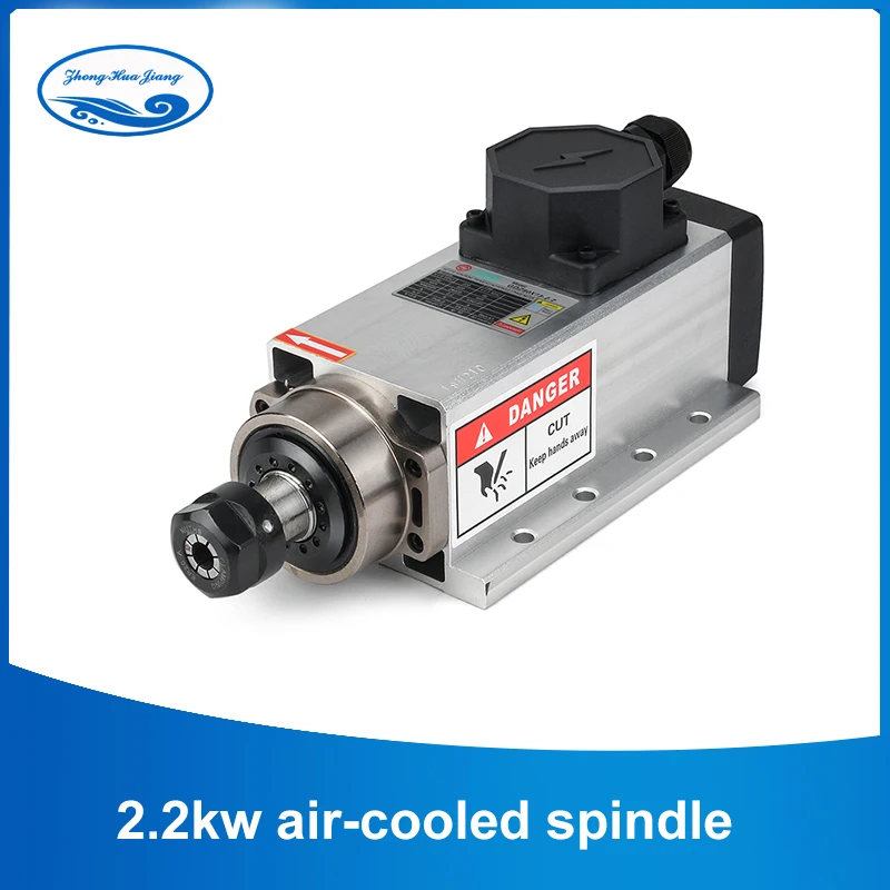 2.2KW Air cooled Spindle Kits 2.2kw Spindle Motor 220V 24000rpm ER20 Collet Air Cooling Spindle