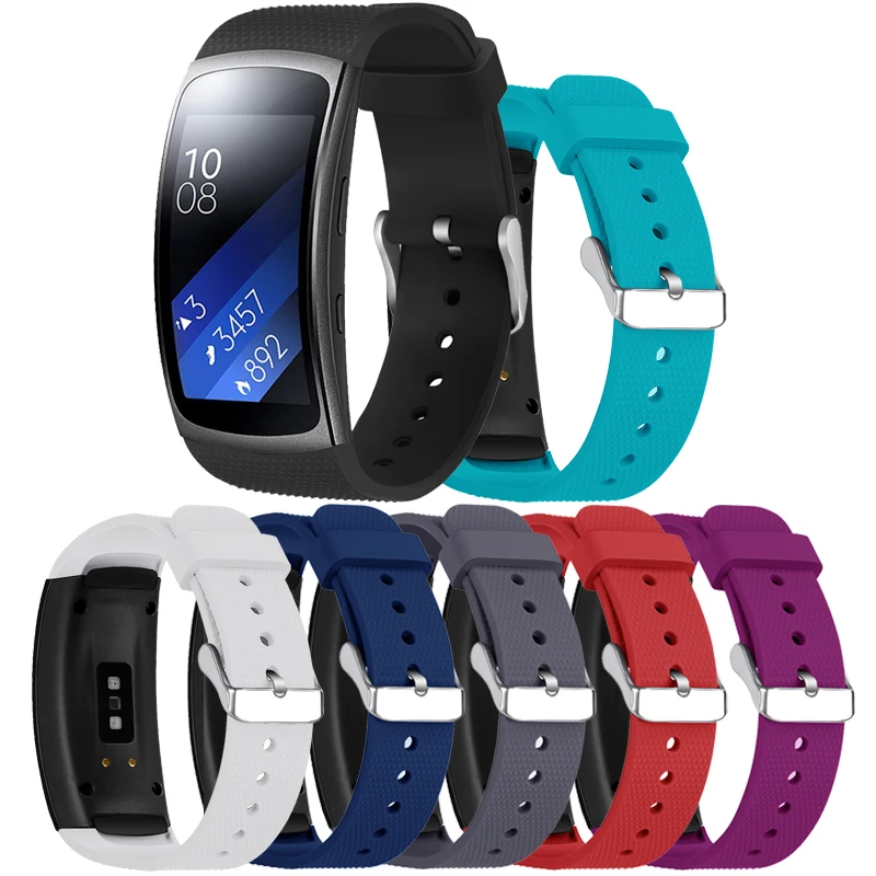 

Sports Silicone Strap For Samsung Gear Fit 2 Pro Wrist Strap bracelet Belt for Samsung Gear Fit2 SM-R360 Watch Band Metal Buckle