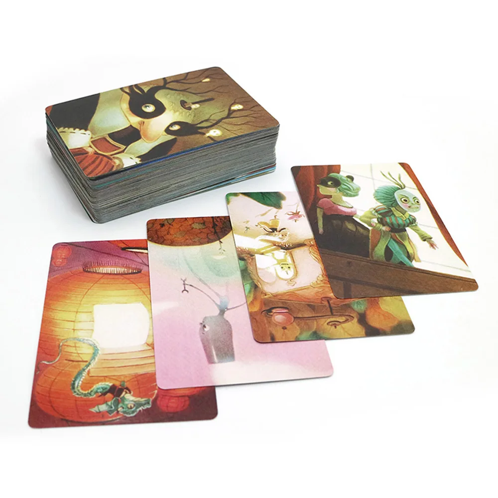 Tanie 2019 angielska wersja dixit 1 2 3 4 5 6 7 gra planszowa wood bunny edukacyjne zabawki dla dzieci do zajęć rodzinnych gra karciana