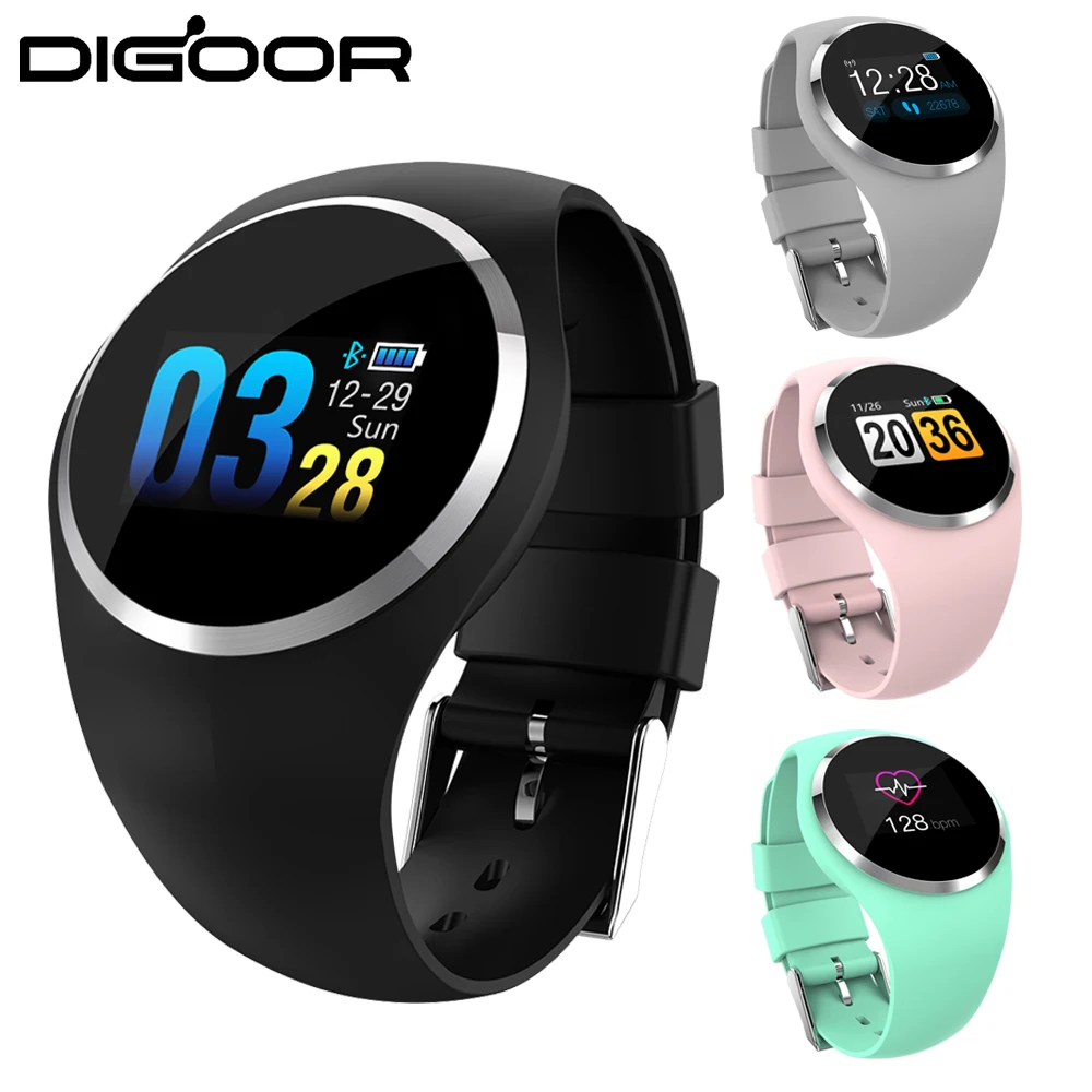 

DIGOOR Q1 Fitness bracelet woman IP67 waterproof Support Blood pressure Monitoring Passometer Heart Rate tracker Smart watch