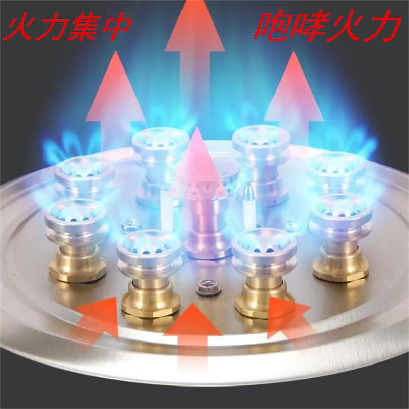  Home Gas Stove Embedded Double Dual-cooker Natural Gas Liquid Gas Desktop Furnace Commercial 2 Pot  - 33007927990