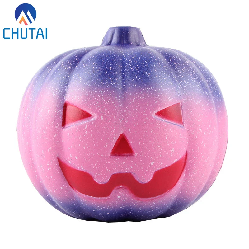 

Jumbo Halloween Galaxy Pumpkin Squishy Slow Rising Squeeze Toys PU Scented Soft Stress Relief Press Plaything 11*11*10CM