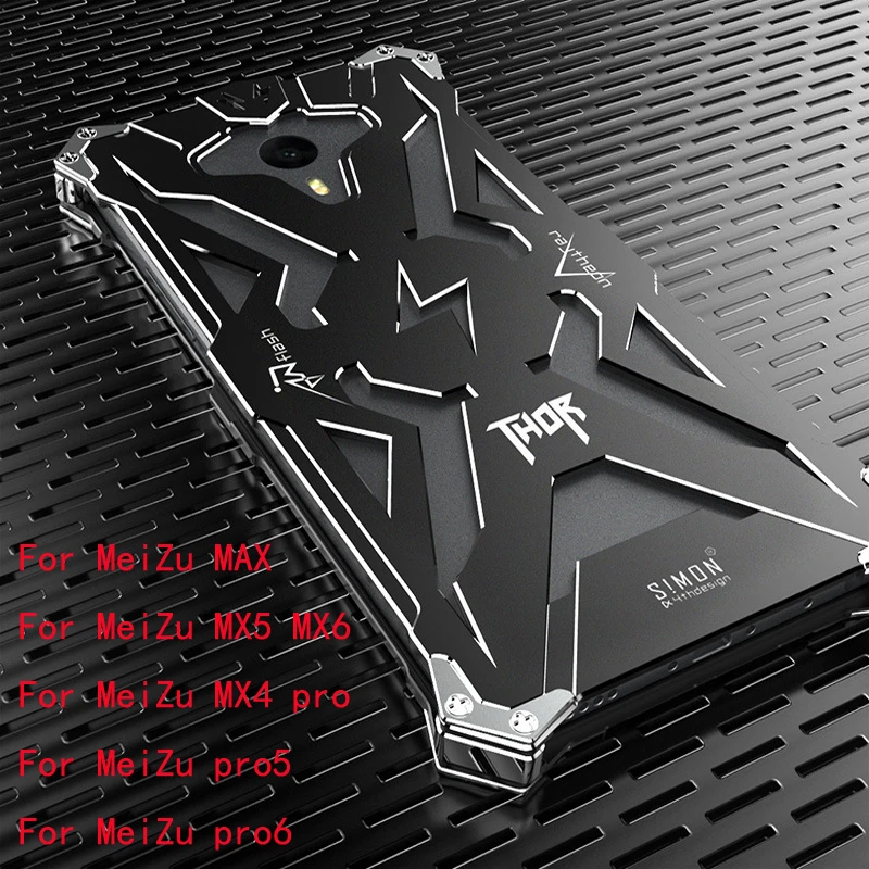 Simon Design Metal Aluminum Tough Armor THOR IRON MAN Phone Case for MeiZu pro 5 pro