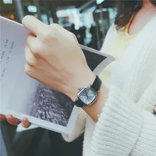 Vintage leather square dial watches women fashion dress watch minimalist stylish small fresh quartz female clock BGG brand hours bgg luxury brands hollow out flower dial ladies retro fashion rhinestone women dress watch leather quartz wristwatch clock hours
