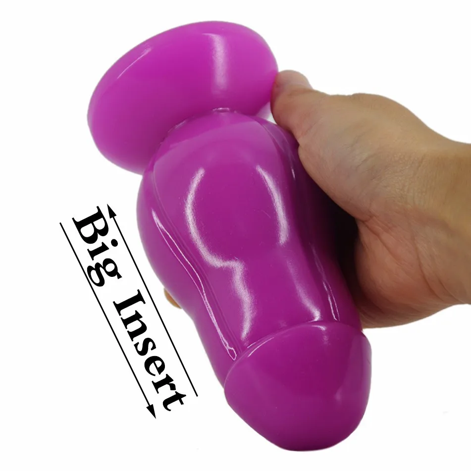 Silicone 15.3cm Dildo Huge Anal Plug Thick Full-Fill Big Dildo Sex Toys for Woman Realistic Buttplug Couples Erotic Gay Male