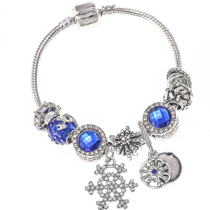 BAOPON классический луна& Звездный браслет с перьями серебряной змеиной цепи тонкий браслет, как женские свадебные ювелирные изделия дропшиппинг - Окраска металла: 8