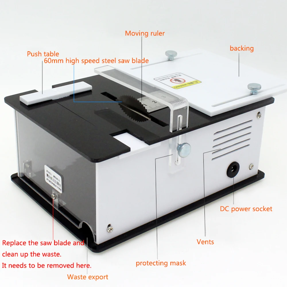 Мини-Настольная пила ручной работы, деревообрабатывающая скамейка, DIY хобби, модель, ремесла, режущий инструмент с питанием, пильный диск