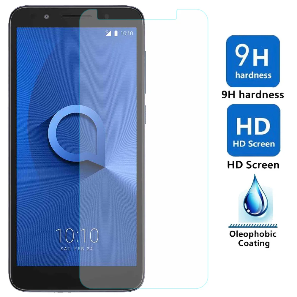 

2 x 9H Hardness Tempered Glass Screen Protector Explosion-proof Front Films For Alcatel 1X Evolve/IdealXtra 5059R/TCL LX A502DL