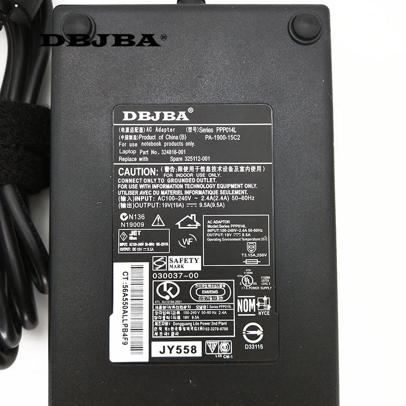 19 в 9.5A 180 Вт AC адаптер Зарядное устройство для Toshiba Qosmio AVPC X75-A7298 X75-A7290 блок питания