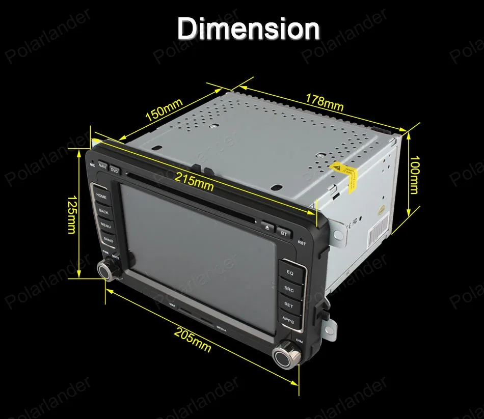 Flash Deal Android4.4 Car DVD For VW passat jetta polo golf Quad Core FM AM GPS radio support wifi 3G BT GPS DAB+ DVR TPMS DTV OBDII 20