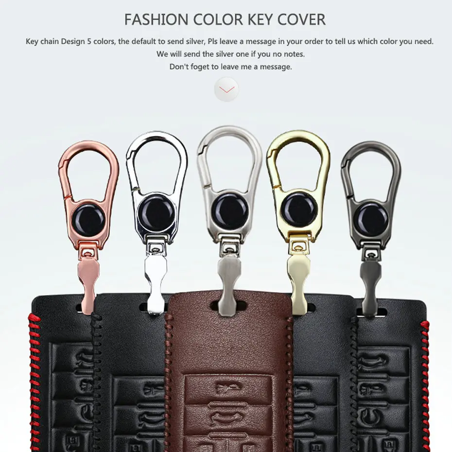 Metal Keychain Car Key Case For Cadillac (2)